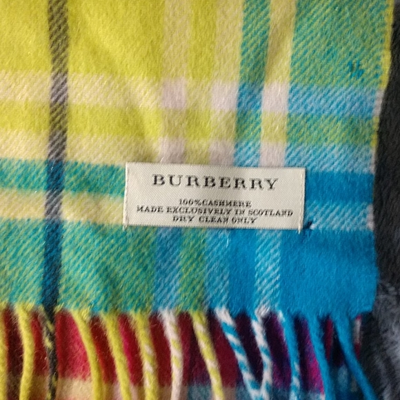 Burberry Colorful Cashmere Scarf - Picture 2 of 5